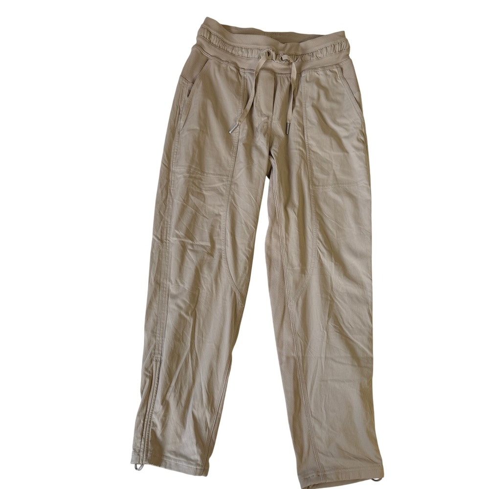 Lululemon Lab Wander Jogger Tan Khaki Ripstop‎ Pants LW6CLWS Womens Size 2